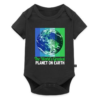 Changement climatique Earth Day Protection de l’environnement Bio Terre - Body à manches courtes Premium Bébé - noir - Devant