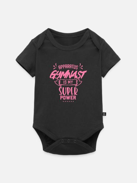 Geräteturnen Geräteturnen Geräteturnen - Baby Premium Kurzarmbody - Schwarz