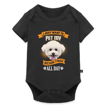 Bichon Frise - Body à manches courtes Premium Bébé - noir - Devant