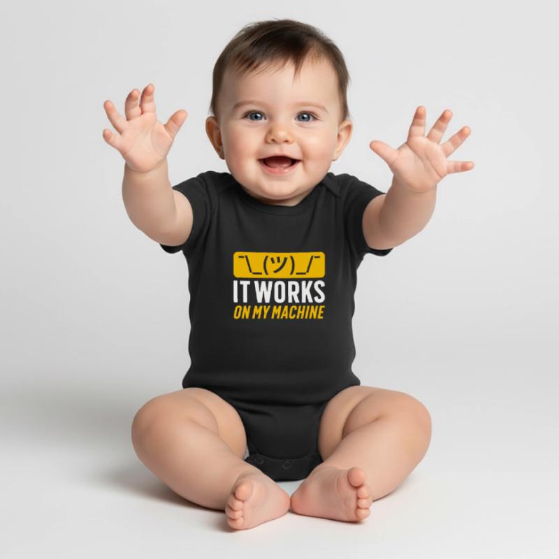 Ascii Coder CSS HTML Nerd Geek Programmer Baby Premium short-sleeve bodysuit
