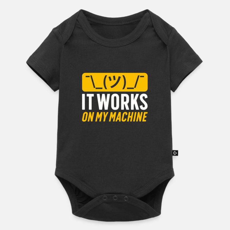 Ascii Coder CSS HTML Nerd Geek Programmierer - Baby Premium Kurzarmbody - Schwarz