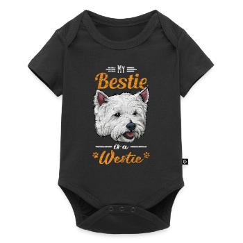 West Highland White Terrier - Body à manches courtes Premium Bébé - noir - Devant