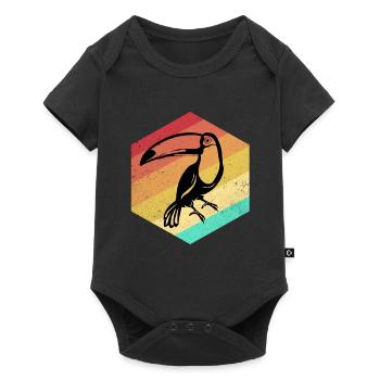 Toucan - Baby Premium short-sleeve bodysuit - black - Front