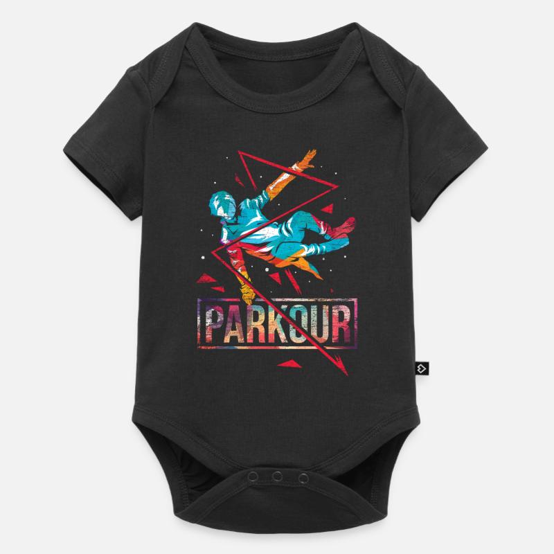 Parkour polygone cadeau - Body à manches courtes Premium Bébé - noir