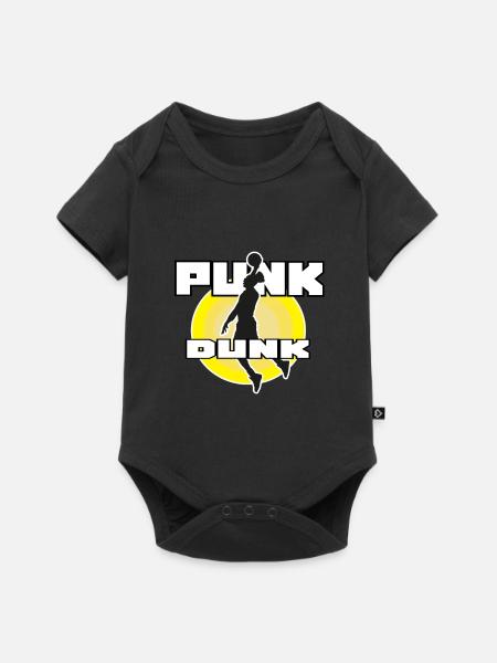 Basketball Spieler Sport Dunk - Baby Premium Kurzarmbody - Schwarz
