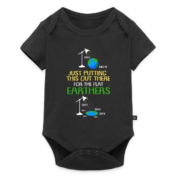 Flat Earth Society Reptiles Conspiracy - Baby Premium short-sleeve bodysuit - black - Front