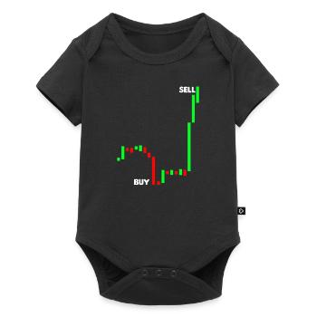 Stock Trading Pips Acheter Vendre Cadeau - Body à manches courtes Premium Bébé - noir - Devant