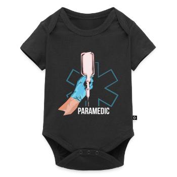 Emergency medic paramedic gift - Baby Premium short-sleeve bodysuit - black - Front