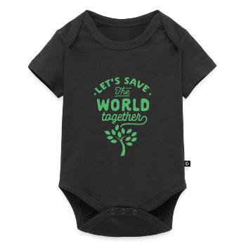 Environment Climate change Saving the earth Global warming Climate - Baby Premium short-sleeve bodysuit - black - Front