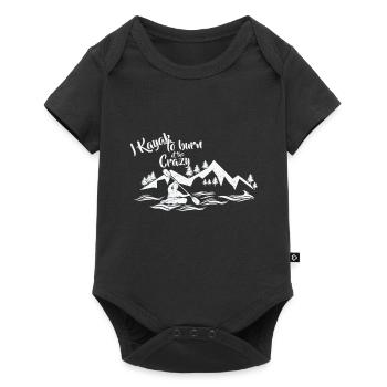 Ich fahre Kajak - Baby Premium Kurzarmbody - Schwarz - Vorne