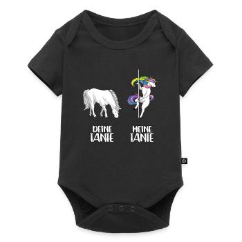 LGBT licorne ta tante ma tante cadeau - Body à manches courtes Premium Bébé - noir - Devant