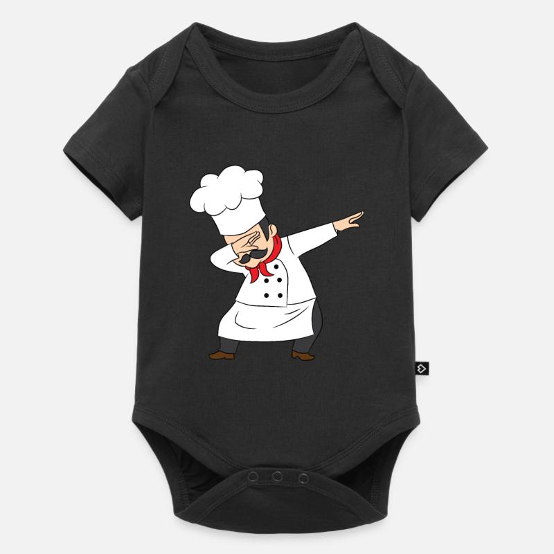 Chef, Chef, Chef, Pizza maker, Dab - Baby Premium short-sleeve bodysuit - black