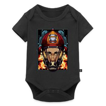 fire Department - Baby Premium short-sleeve bodysuit - black - Front