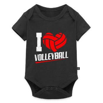 Volley-ball - Body à manches courtes Premium Bébé - noir - Devant