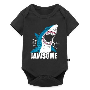 Shark shark - Baby Premium short-sleeve bodysuit - black - Front