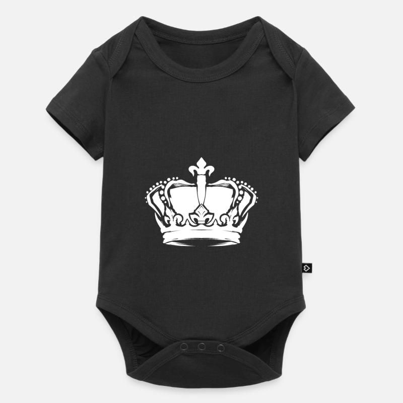 Crown - Baby Premium short-sleeve bodysuit - black