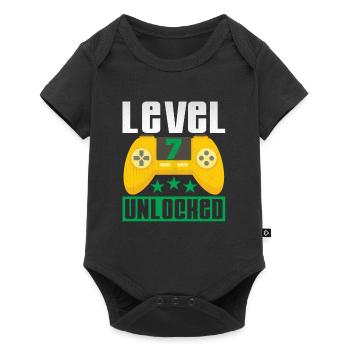 Level 7 reached - Baby Premium short-sleeve bodysuit - black - Front