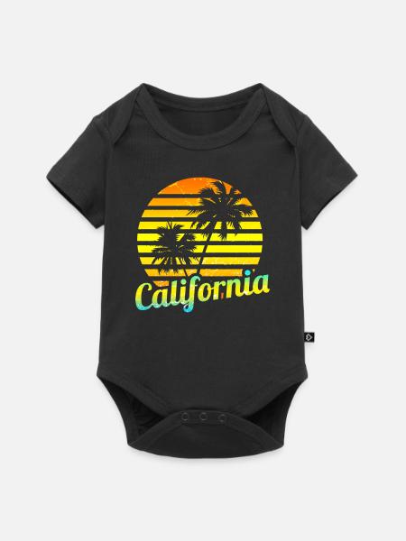 Kalifornien - Baby Premium Kurzarmbody - Schwarz