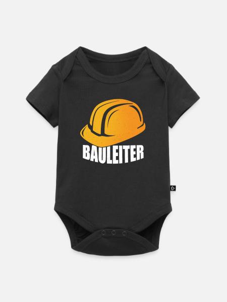 Bauarbeiter - Baby Premium Kurzarmbody - Schwarz