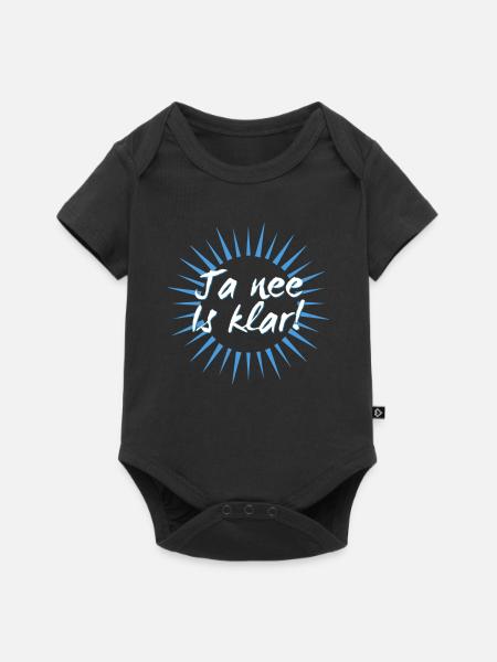 ja nee is klar - Baby Premium Kurzarmbody - Schwarz