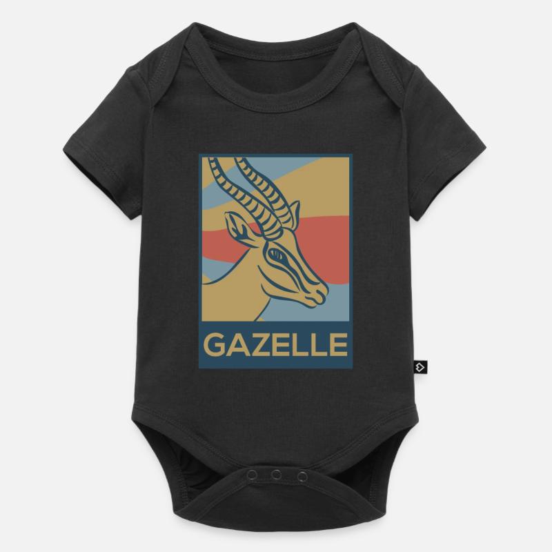 gazelle - Body à manches courtes Premium Bébé - noir