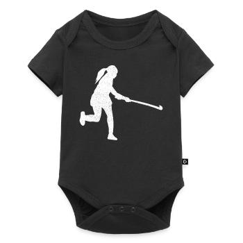 Hockey sur glace - Body à manches courtes Premium Bébé - noir - Devant