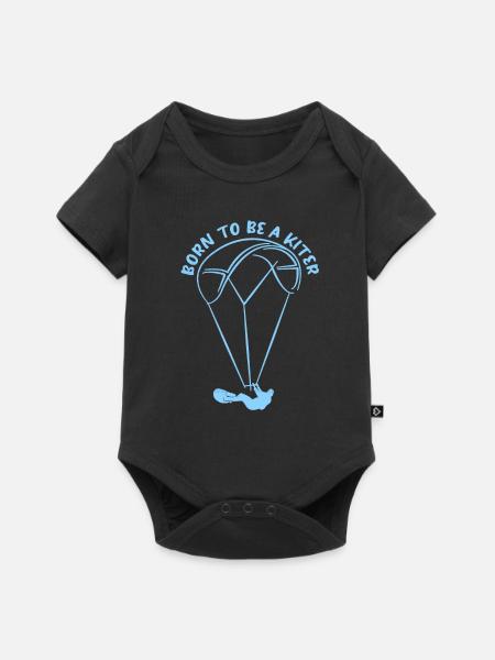 Kiteboard - Baby Premium Kurzarmbody - Schwarz
