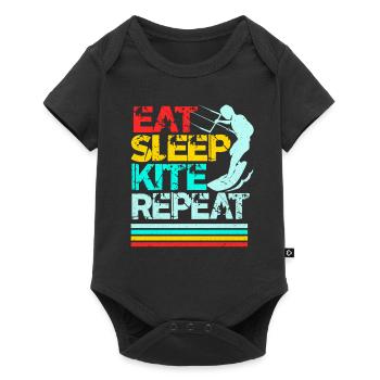 Kiteboard - Body à manches courtes Premium Bébé - noir - Devant