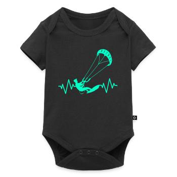 Kiteboard Kite kite-kite-cadeau kite-surf - Body à manches courtes Premium Bébé - noir - Devant