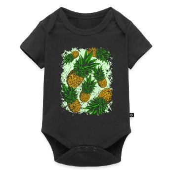 ananas - Body à manches courtes Premium Bébé - noir - Devant