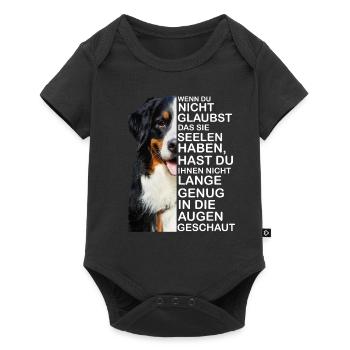 Bernese Mountain Dog soul eyes dog owner - Baby Premium short-sleeve bodysuit - black - Front