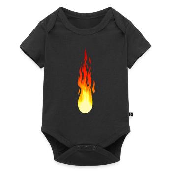 Flame Fire Comet Inferno Fire Fiery Heat - Baby Premium short-sleeve bodysuit - black - Front