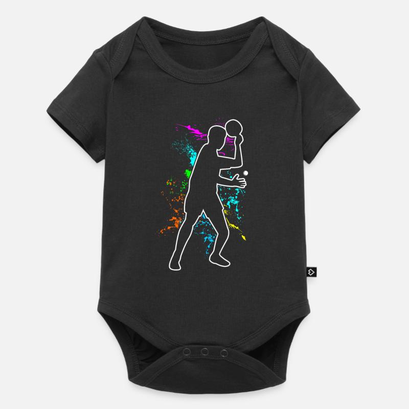 tennis de table - Body à manches courtes Premium Bébé - noir