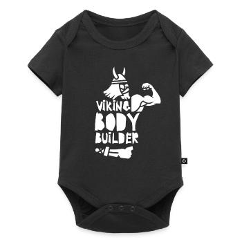 Bodybuilding - Baby Premium short-sleeve bodysuit - black - Front