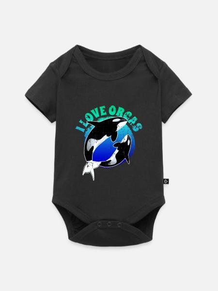 Orca Schwertwal - Baby Premium Kurzarmbody - Schwarz