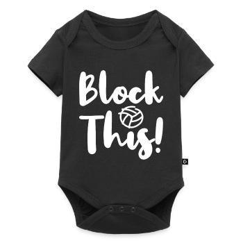 volley-ball - Body à manches courtes Premium Bébé - noir - Devant