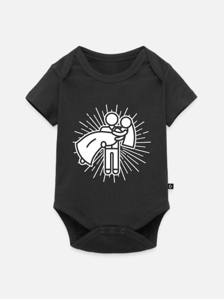 Hochzeit Design - Baby Premium Kurzarmbody - Schwarz