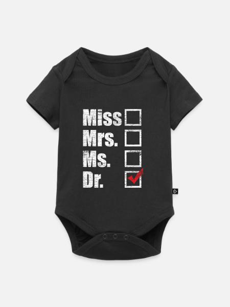 Arzt Doktortitel - Baby Premium Kurzarmbody - Schwarz