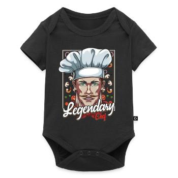 Chefkoch - Baby Premium Kurzarmbody - Schwarz - Vorne