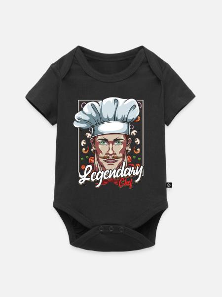 Chefkoch - Baby Premium Kurzarmbody - Schwarz