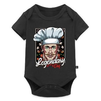 Idée cadeau Chef Chef Cuisine Cuisine - Body à manches courtes Premium Bébé - noir - Devant