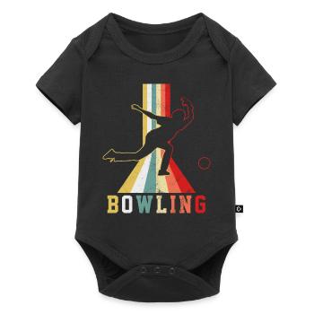 Bowling - Baby Premium Kurzarmbody - Schwarz - Vorne