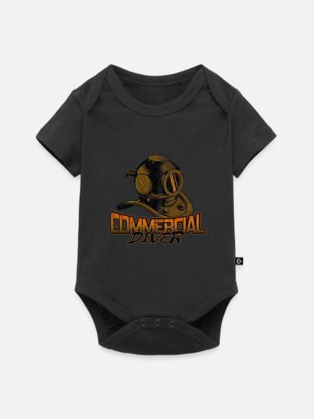 Tauchen Taucherhelm - Baby Premium Kurzarmbody - Schwarz