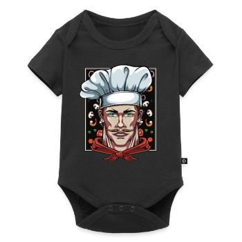 Chef Chef Chef Chefs Restaurant Cooking - Baby Premium short-sleeve bodysuit - black - Front