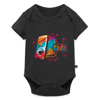 cajón - Baby Premium short-sleeve bodysuit - black - Front