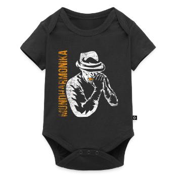 harmonica - Body à manches courtes Premium Bébé - noir - Devant