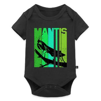 Gottesanbeterin - Baby Premium Kurzarmbody - Schwarz - Vorne