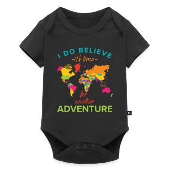 Travel adventure - Baby Premium short-sleeve bodysuit - black - Front