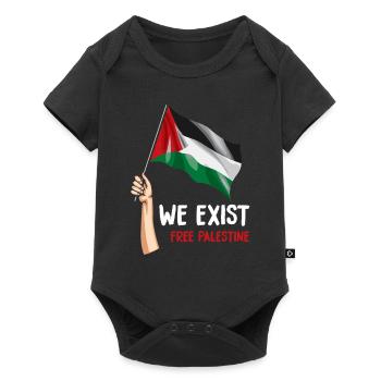 Palestine - Body à manches courtes Premium Bébé - noir - Devant