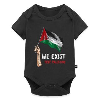 Palestine - Body à manches courtes Premium Bébé - noir - Devant